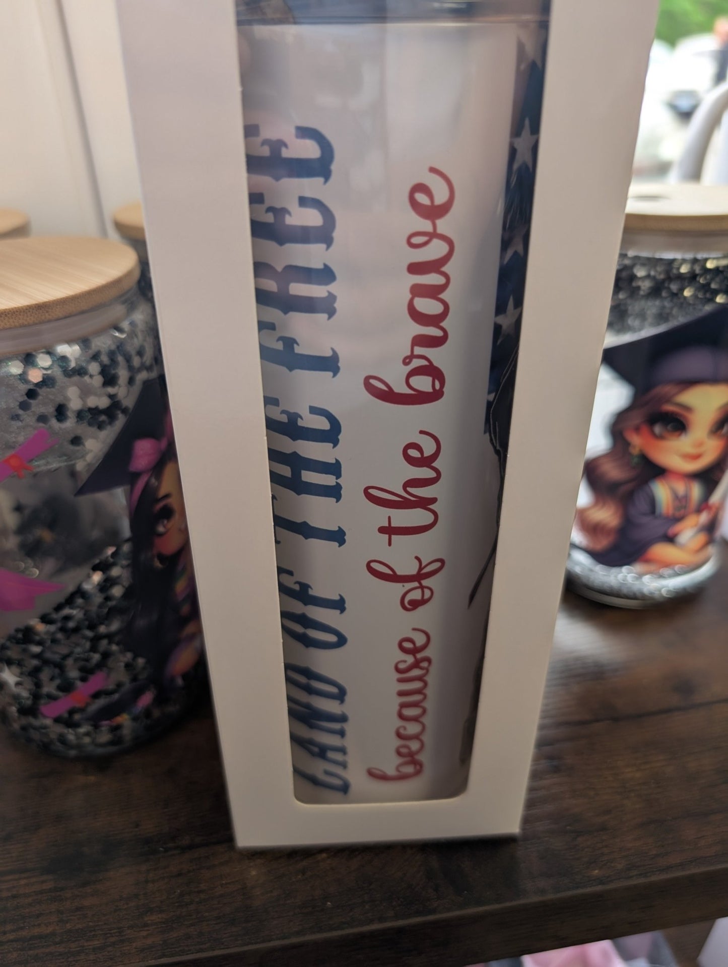 20oz Tumblers Memorial Day/ Forth of July - Serenity Sparks