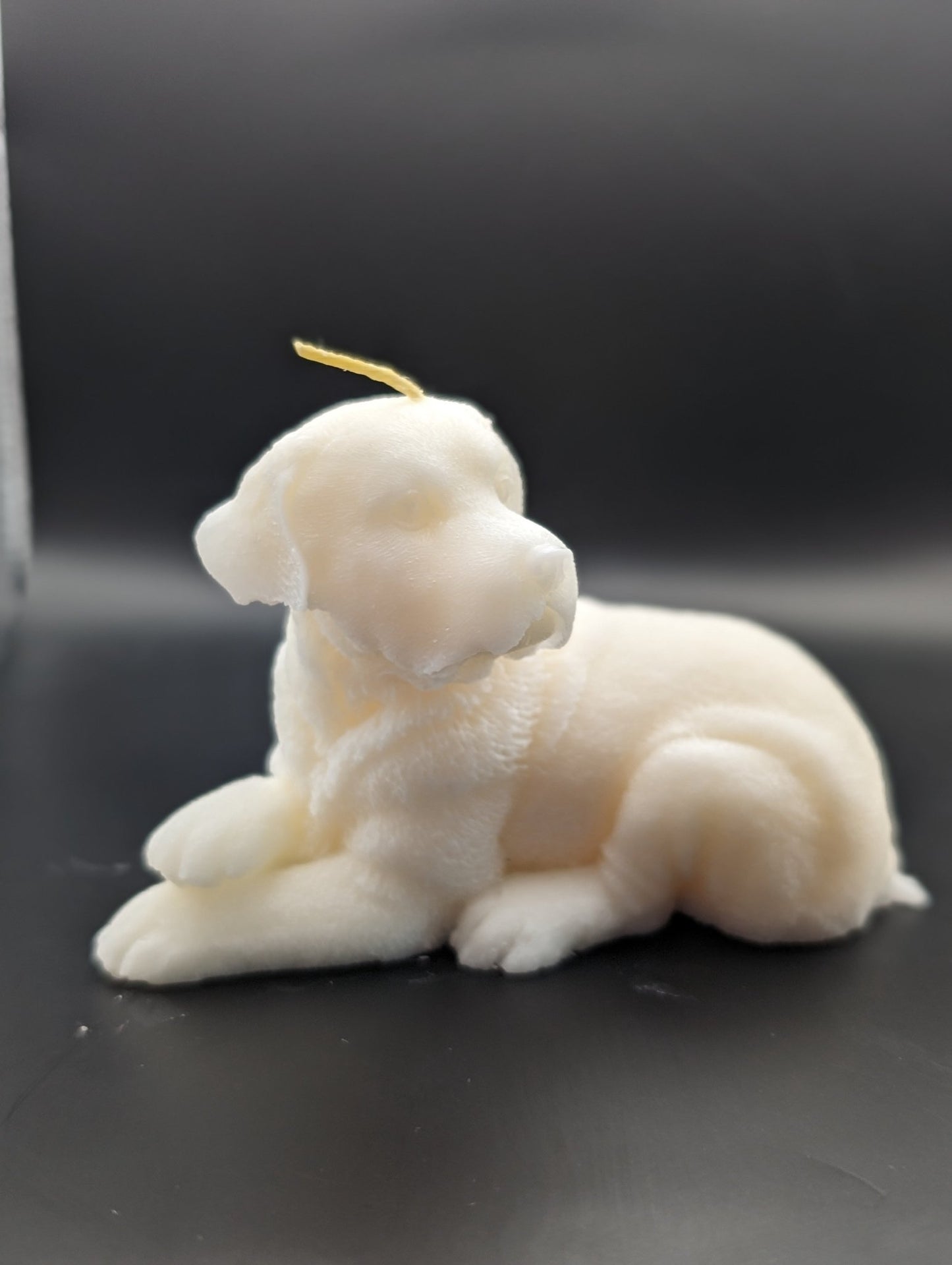 Dog Laying Down Candle - Serenity Sparks
