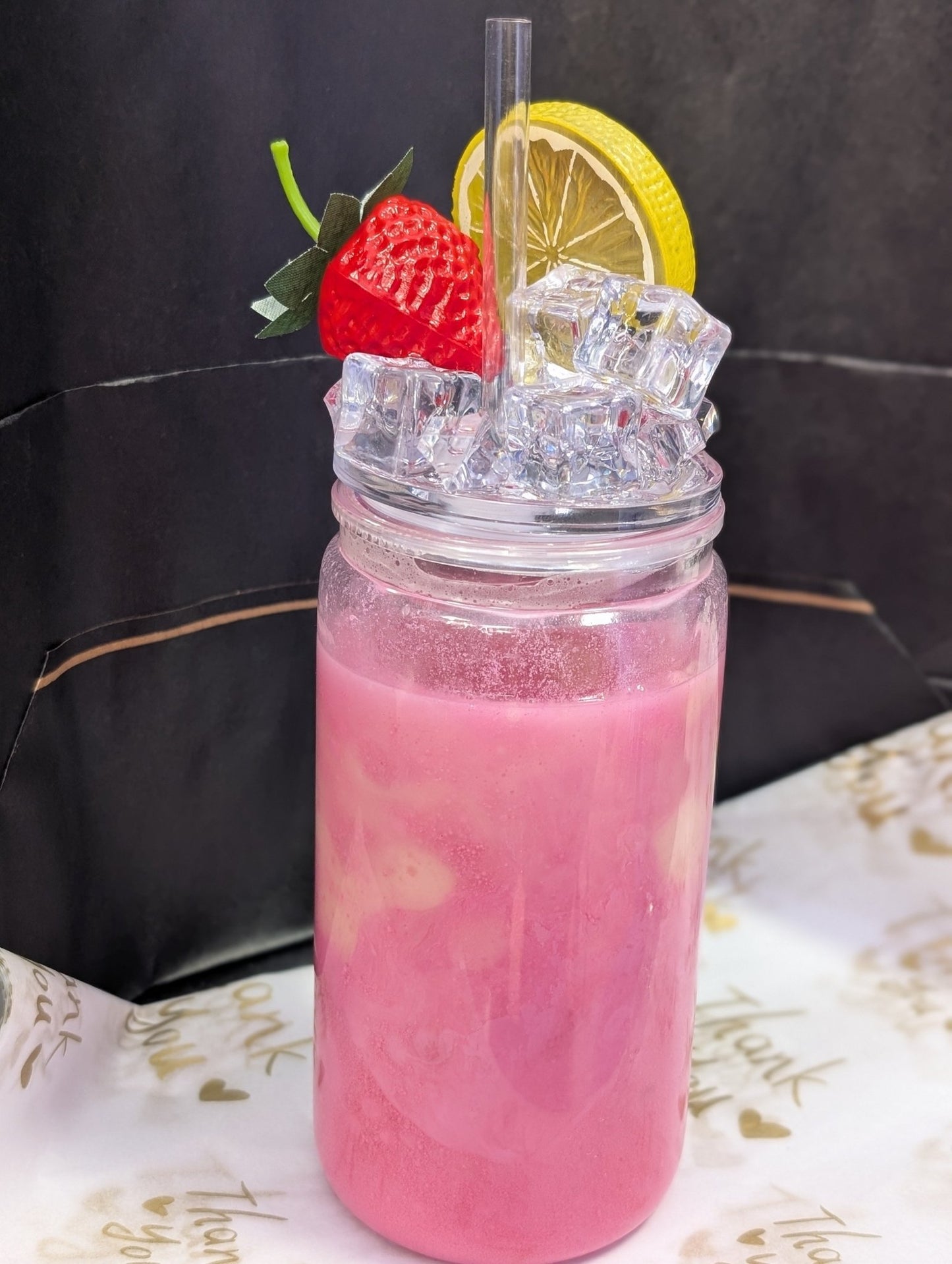 Strawberry Lemonade Tumbler - Serenity Sparks