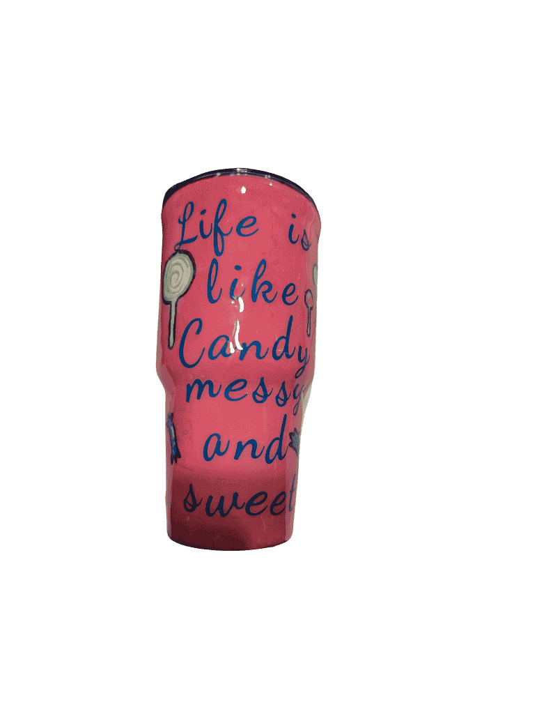 Life is like Candy Tumbler - Serenity Sparks