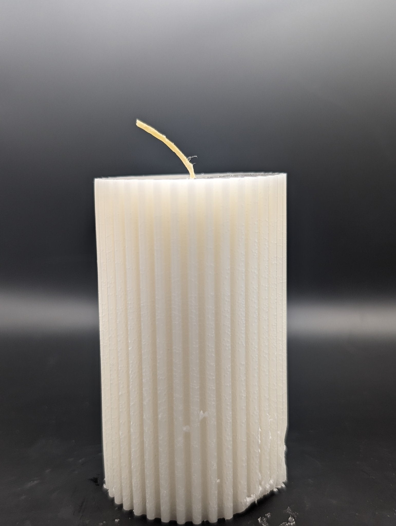 Striped Round Candle - Serenity Sparks