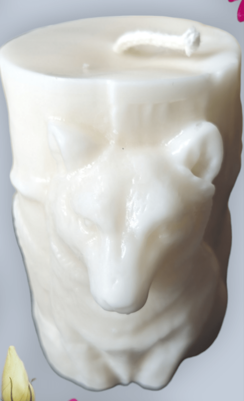 Wolf Pillar Candle - Serenity Sparks